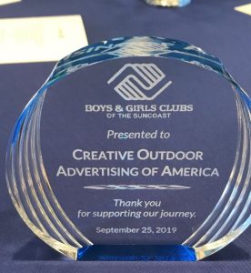 creative outdoor advertising boys and girls club award