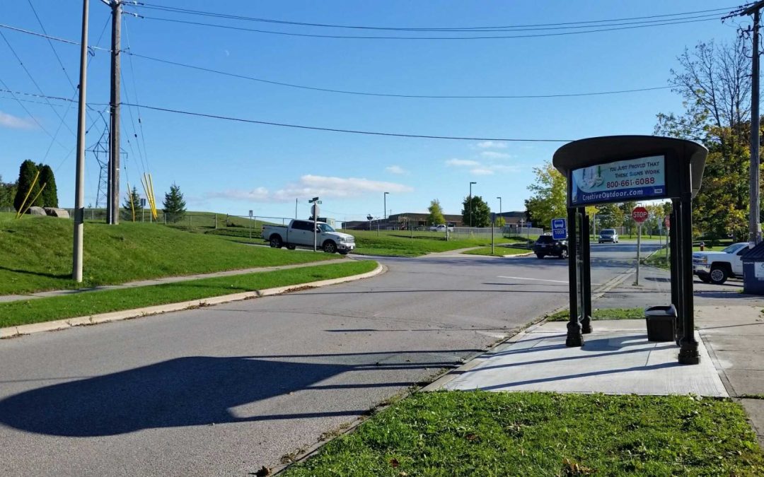 Seniors excited about new bus shelter in Bradford