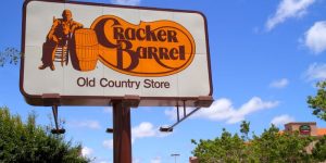 cracker barrel sign advertising