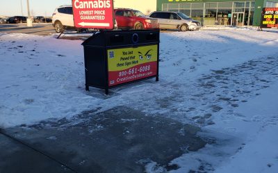 Recycling bins installed in Martensville, Saskatchewan