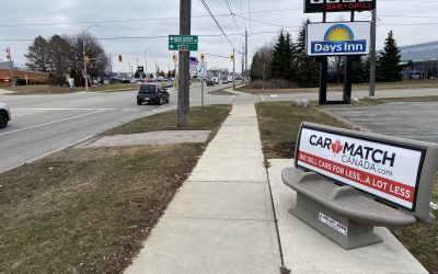 Territory Expansion: Creative Outdoor Installs 12 Boulevard Benches in Brantford!